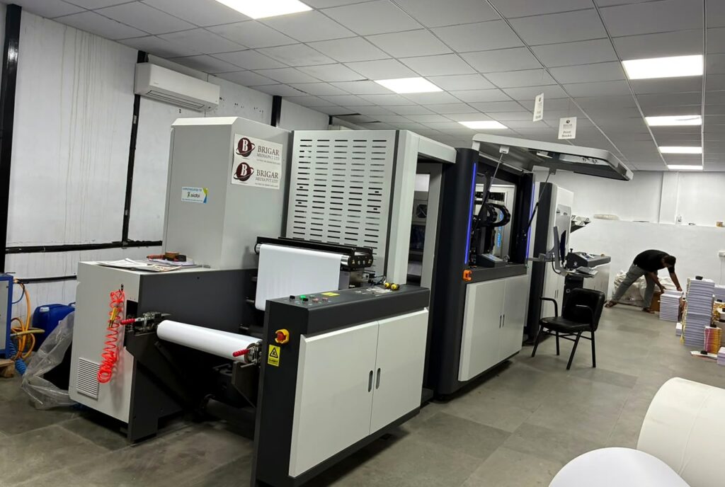 Industrial Book Production Line Floor at Brigar Media